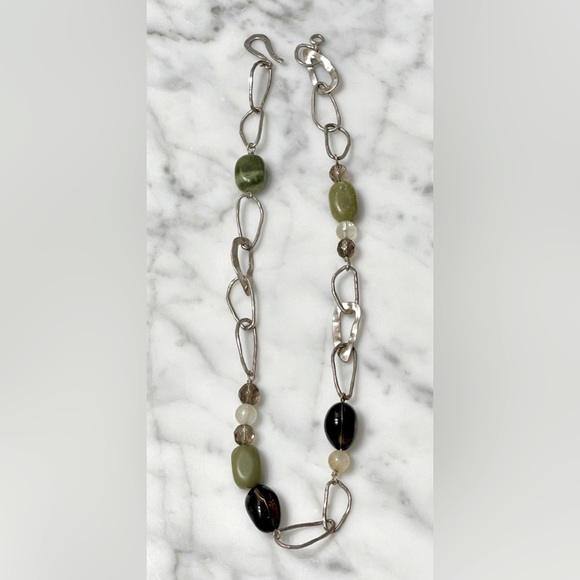 Silpada Sterling Silver Jade Citrine Smoky
Quartz Necklace - Picture 2 of 5